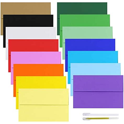 a9 assorted colored envelopes